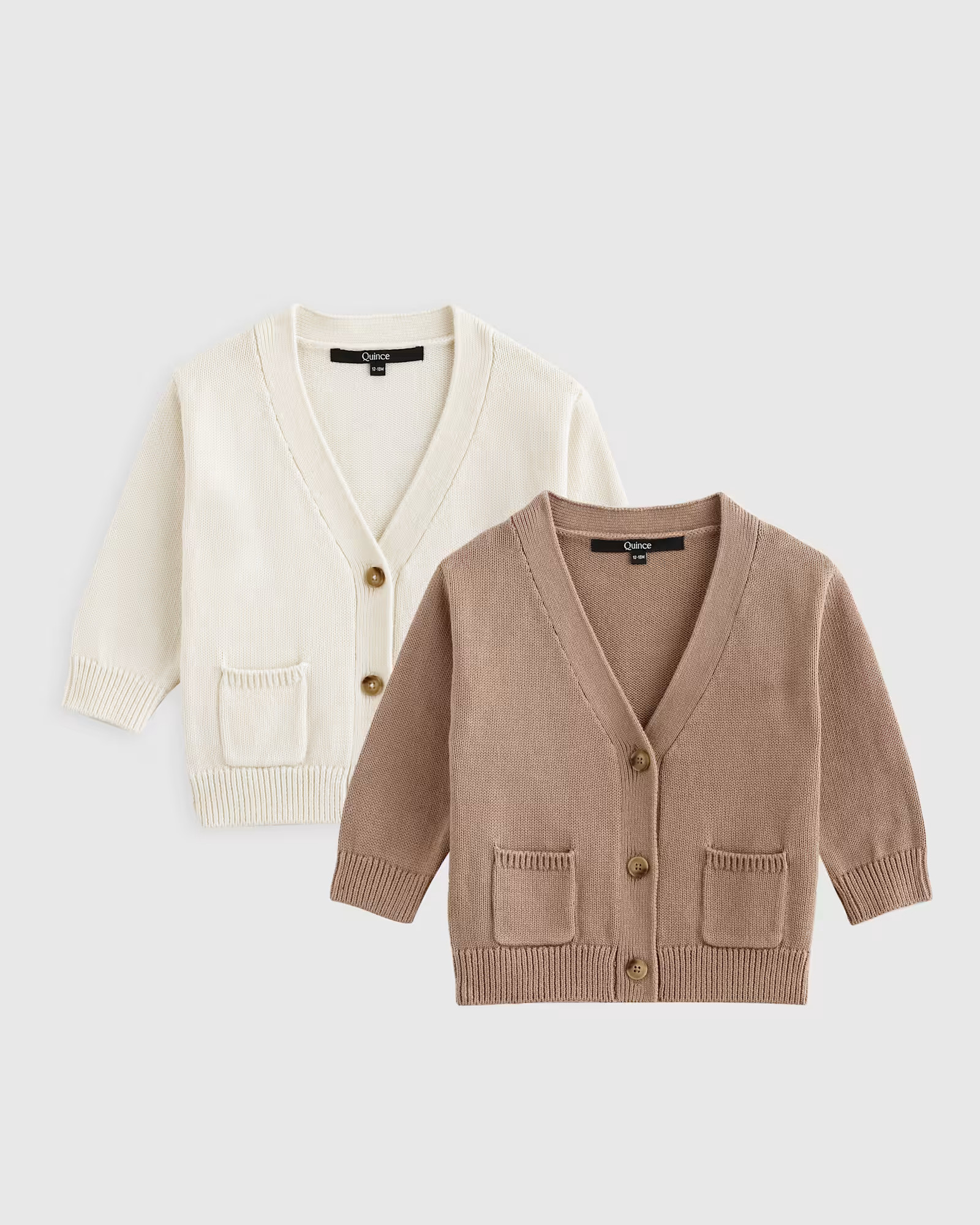 100% Organic Cotton Oversized V-Neck Cardigan 2-Pack - Toddler | Quince