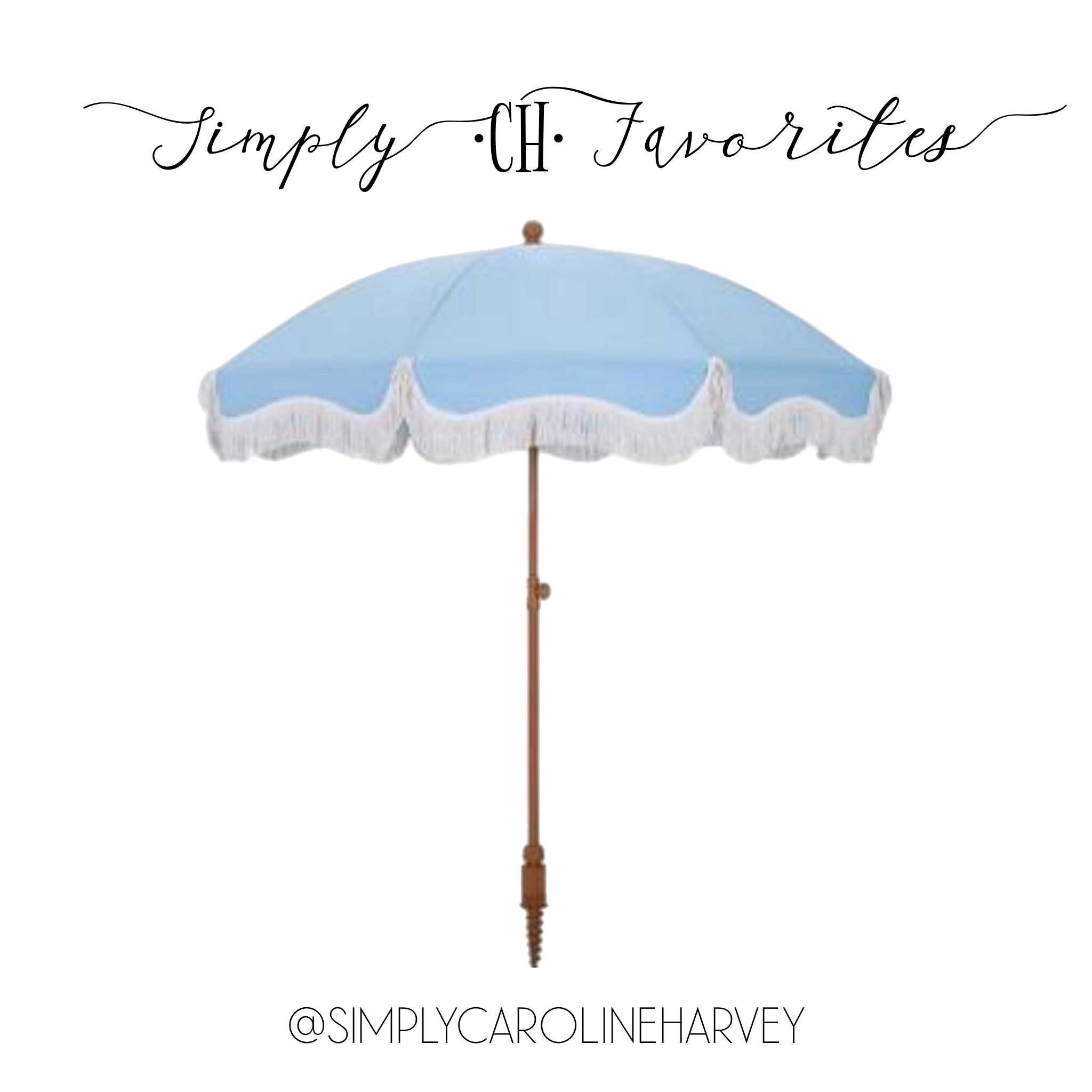 umbrella
fringe
baby blue
outdoors 
outside
preppy
beach
beachy

#LTKOver40 #LTKFindsUnder100 #LTKSeasonal