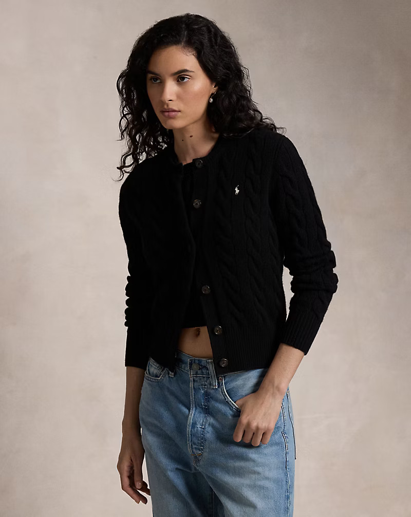 Cable-Knit Wool-Cashmere Cardigan | Ralph Lauren (UK)