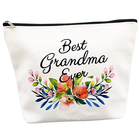 Grandma Gifts Best Grandma Ever Makeup Bag Mother's Day Gifts Grandmother Birthday Gifts Nana Gif... | Amazon (US)