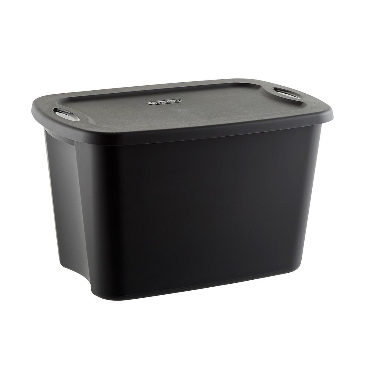 Sterilite Black Tote Boxes | The Container Store