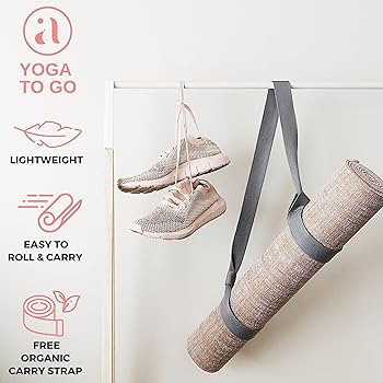 Ajna Organic Yoga Mat - Natural Jute Yoga Mats - Large Non Slip Eco Friendly Yoga Mats with Carry... | Amazon (US)