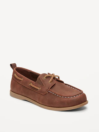 Faux-Leather Boat Shoes for Boys | Old Navy (CA)