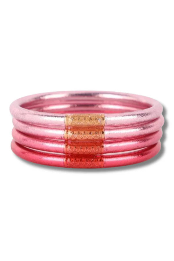 DOORBUSTER - BudhaGirl Bangles - Carousel Pink (Set of 4) | The Willow Tree