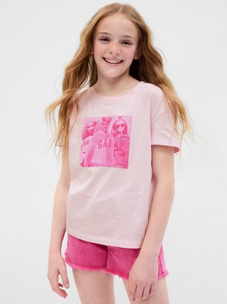 Gap × Barbie™ Kids 100% Organic Cotton Logo Graphic T-Shirt | Gap (US)