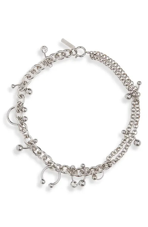Justine Clenquet Holly Pierced Choker Necklace in Palladium at Nordstrom | Nordstrom