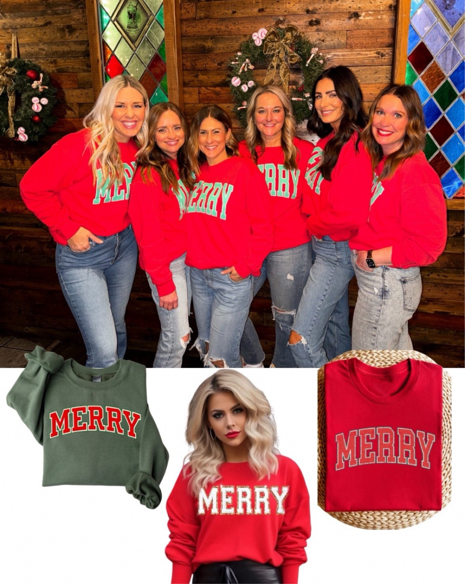Merry sweatshirts | Christmas sweatshirts 

#LTKHoliday #LTKStyleTip #LTKSeasonal
