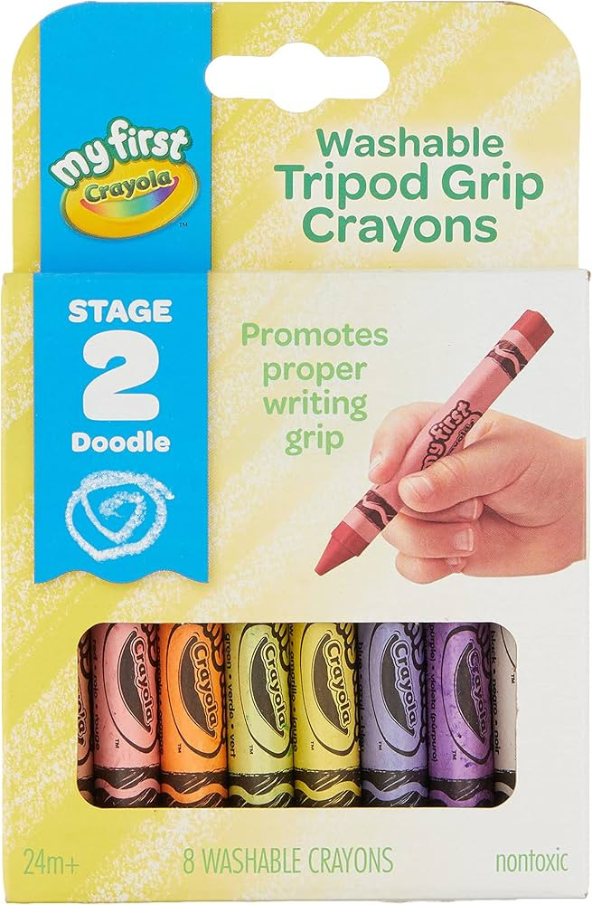 Crayola My First, Washable Tripod Crayons for Toddlers, 8ct | Amazon (CA)