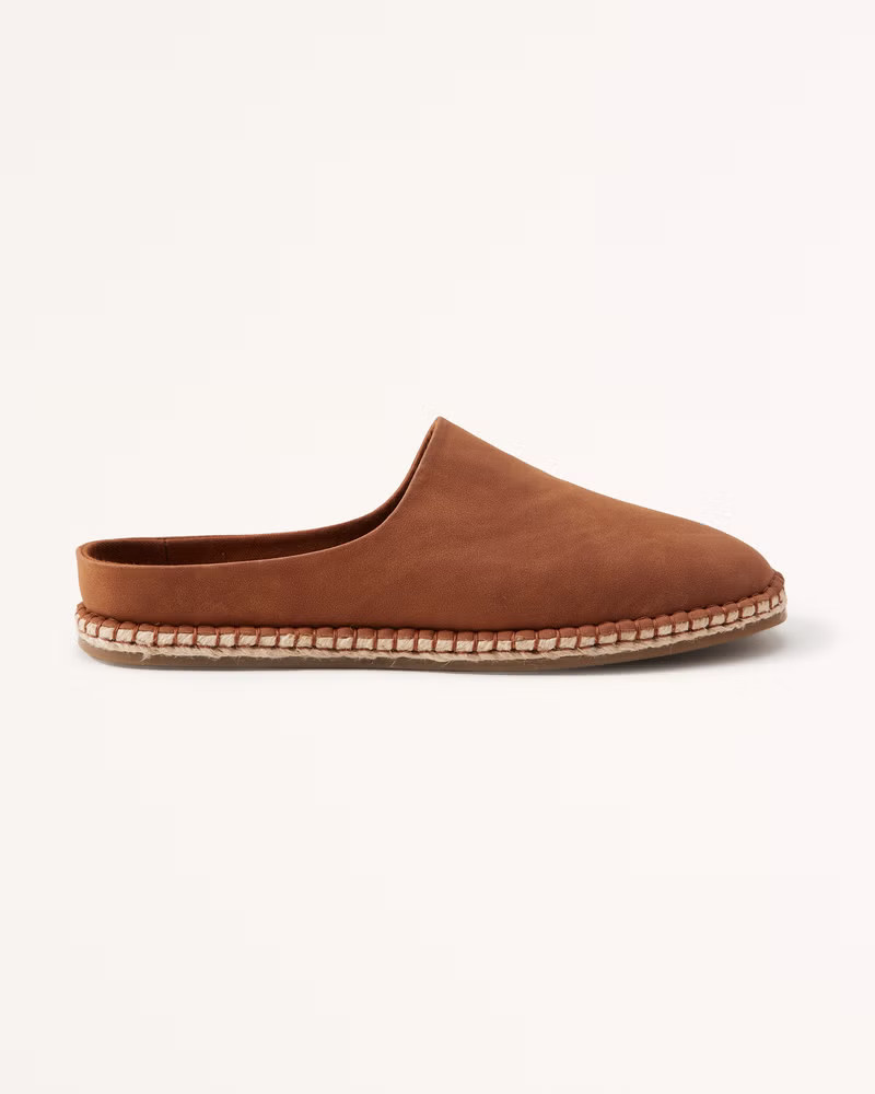 Suede Espadrille Slides | Abercrombie & Fitch (US)
