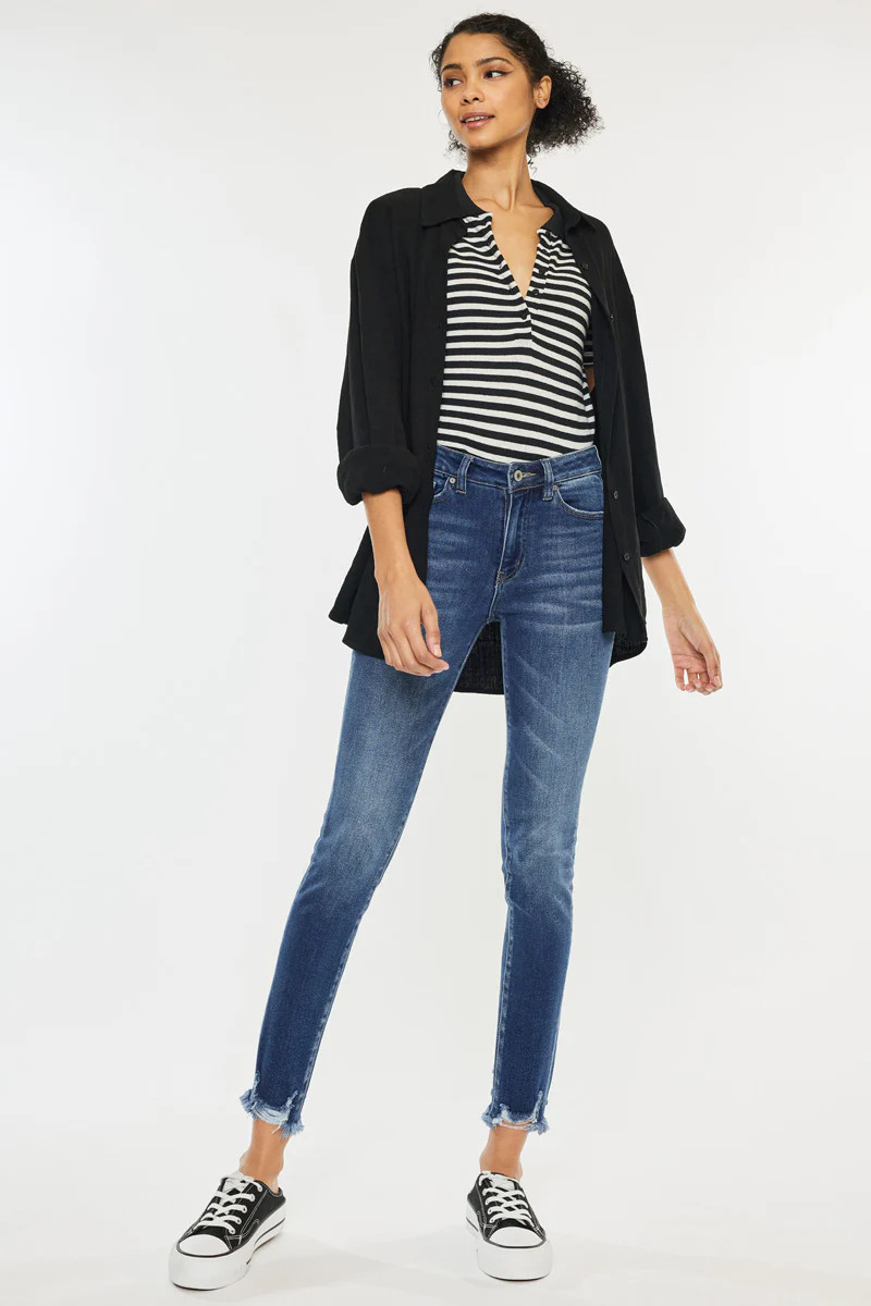 Jay High Rise Ankle Skinny Jeans | Kancan USA