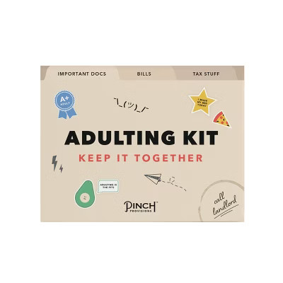 Adulting Desk Organiser Kit: Pinch Provisions Multicolored Office Set with Letter Opener & Paper ... | Target