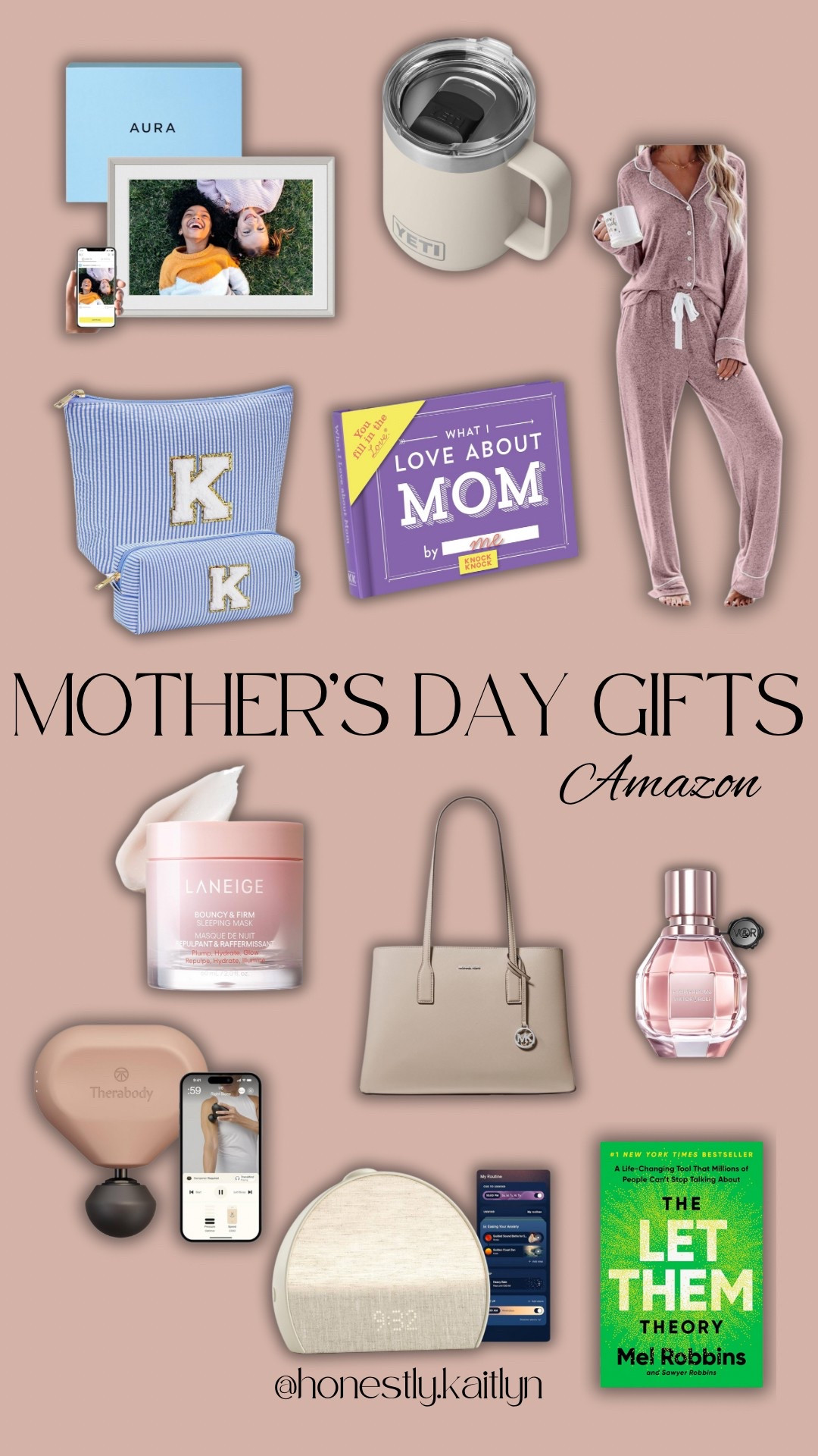 Mother’s Day Gift Guide! Find more on my Amazon storefront! gift ideas for mom, for her, hatch, purse, picture frame, makeup bags, pajamas, laneige, book

#LTKGiftGuide #LTKHome #LTKStyleTip