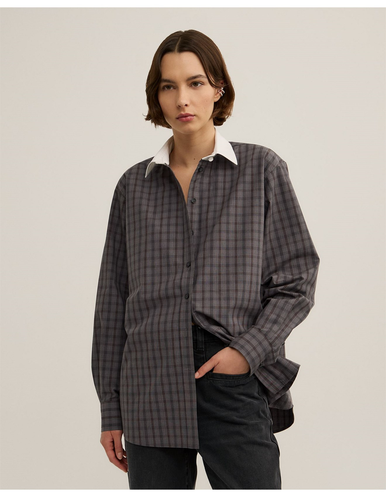 Check Shirt - Lara Worthington | David Jones (Australia & New Zealand)