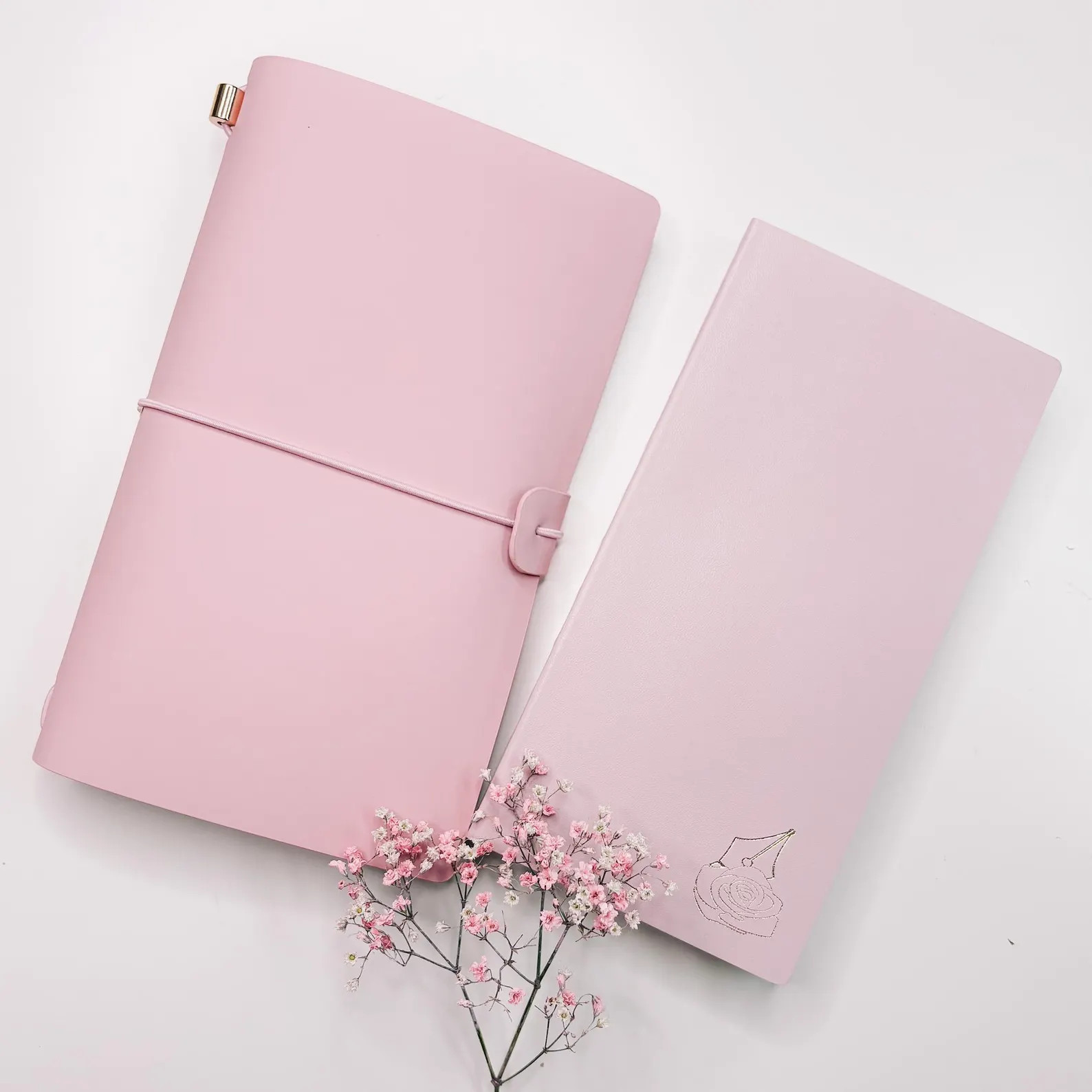 Rosa Travelers Notebook | Vegan Leder | Limitierte Auflage | Wochen Größe | | Etsy (Global)