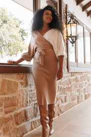 Nate Dress - Beige/White | Petal & Pup (US)