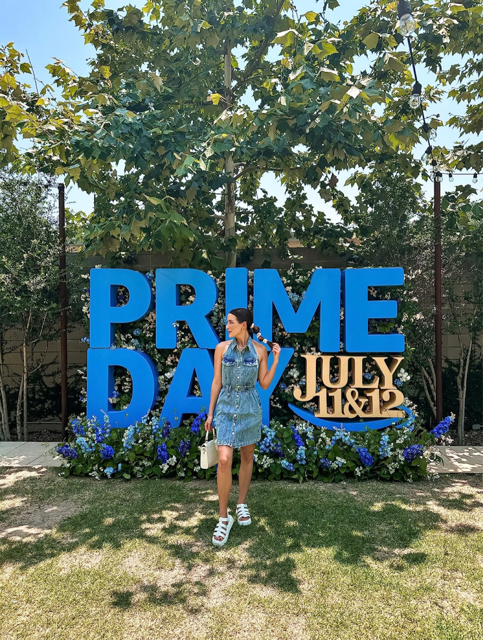 Amazon summer style: summertime means country concert season and denim outfits exclamation Amazon has all the things you need to create a trendy denim look including white platform sandals, a belted button-down mini denim dress, a white top handle Crossbody bag, hair wax stick for a slicked back work, hair accessories and gold hoop earrings! This is perfect for a country concert outfit, a summer country concert work, a denim dress outfit, casual denim outfit, casual summer look, how to style a denim dress look. I am 5’4.5 and wearing size 27 in the dress  

#LTKunder100 #LTKFind #LTKstyletip