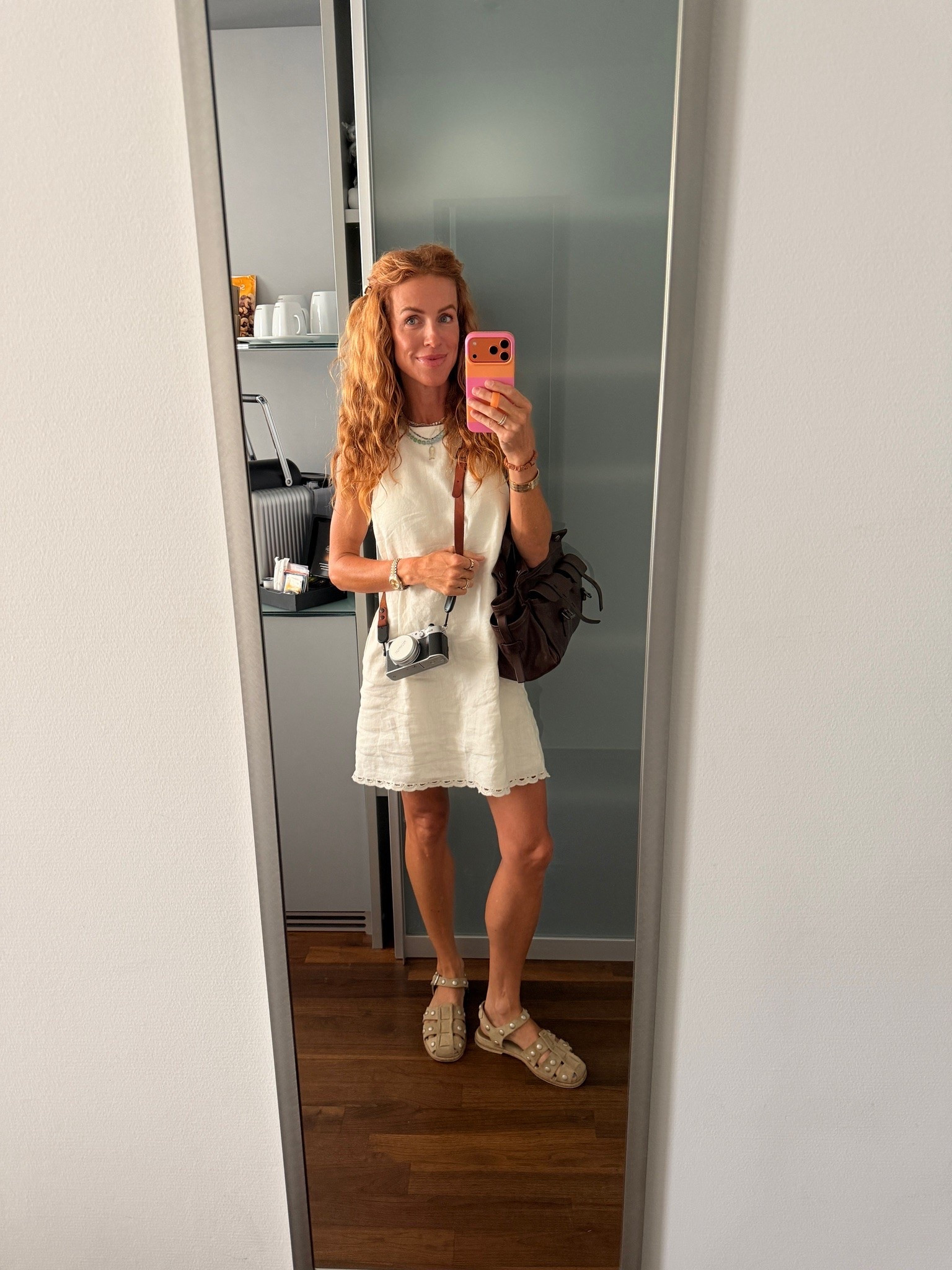 Wearing a small in the dress, TTS in the shoes! @Madewell