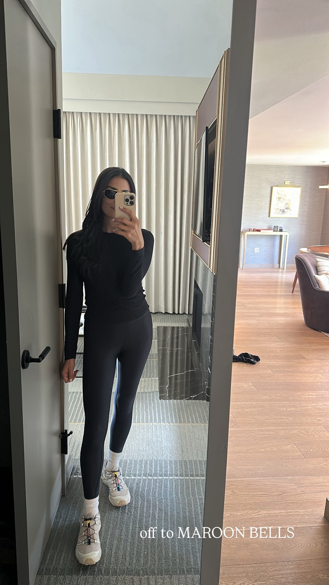 Aspen hike outfit Alo, Salomon, black long sleeve, athleisure

#LTKActive #LTKStyleTip #LTKSummerEdit