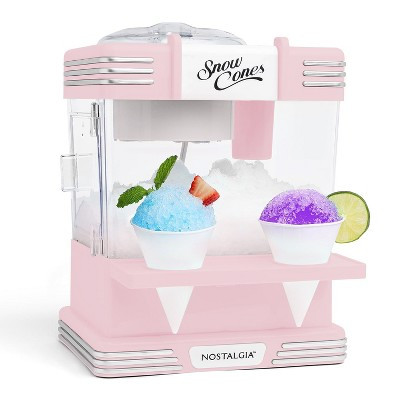 Nostalgia Retro Snow Cone Maker – Countertop 5-qt Shaved Ice Machine – Pink | Target