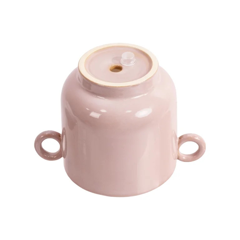 Beautiful 6" Rose Pink Handled Ceramic Planter by Drew Barrymore | Walmart (US)