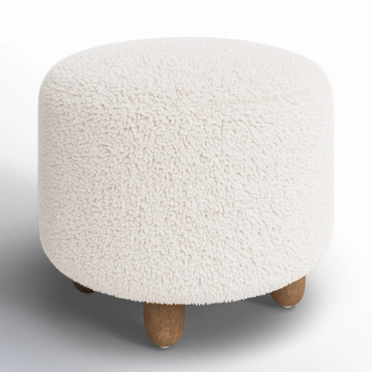 Risco 22.5" Wide Round Footstool Ottoman | AllModern
