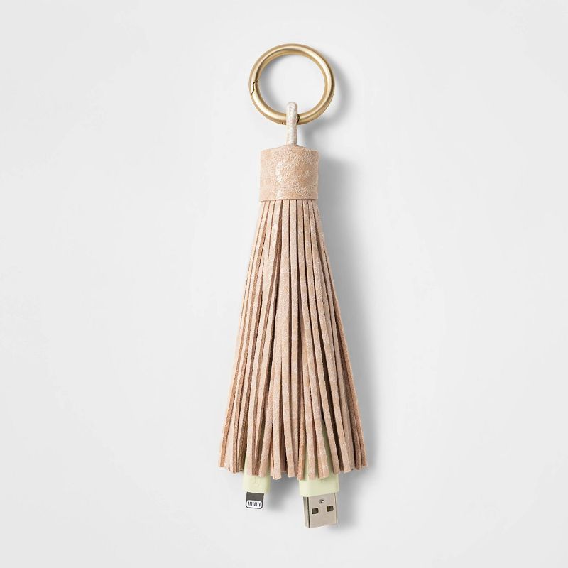 heyday™ 12" Lightning to USB-A Tassel Keychain Cable | Target