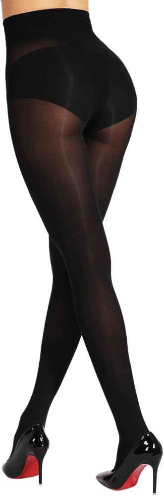 Ultra Strong Pantyhose for Women, Control Top 40D Semi Sheer Tights for Women with Reinforced Toe... | Amazon (US)