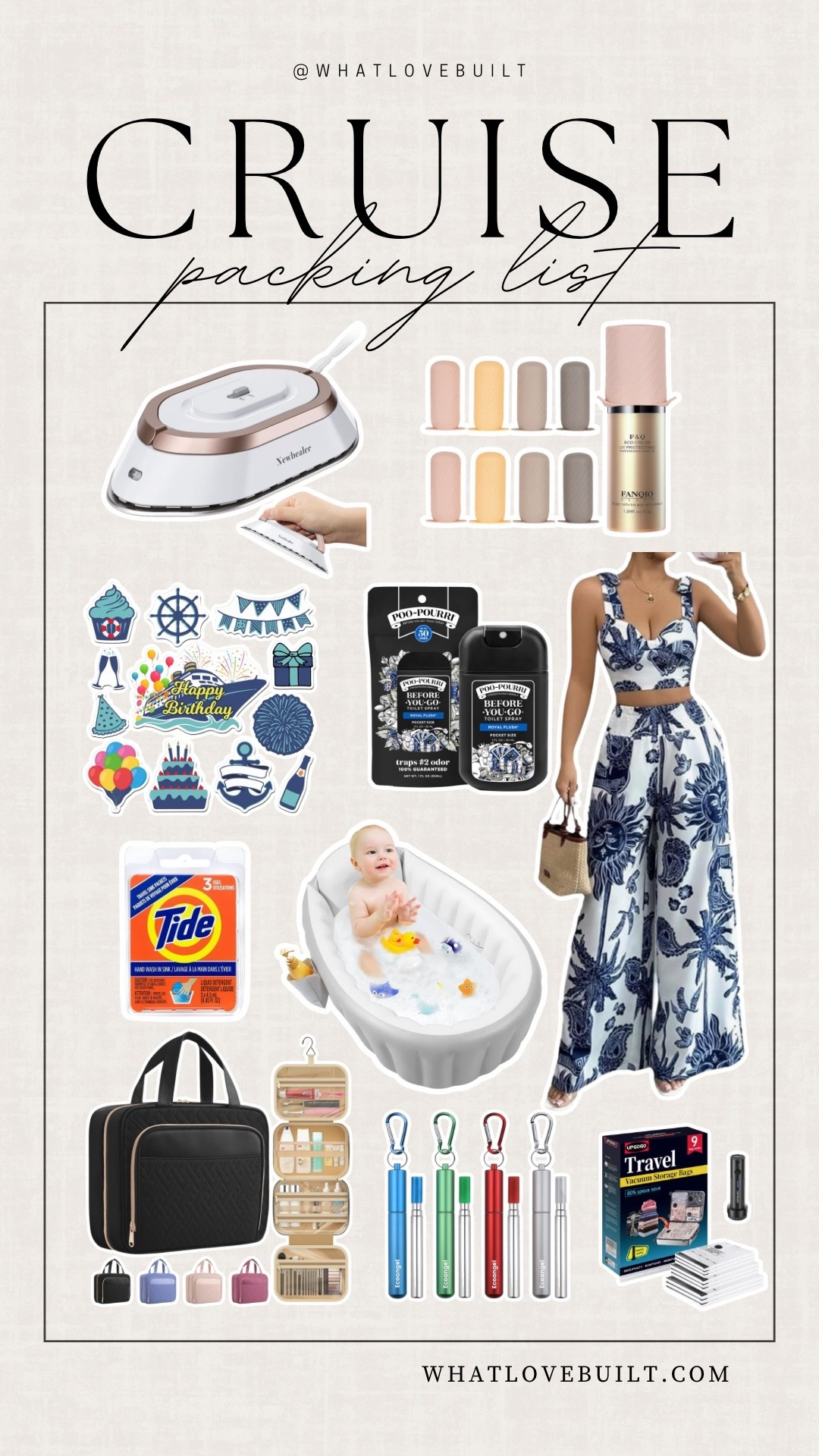 Cruise Packing List 🌴 Cruising Vacation Essentials 🌴

#cruise #packinglist #cruiseship #vacation #travel #family #babytravel #packing 

#LTKTravel #LTKKids #LTKBaby