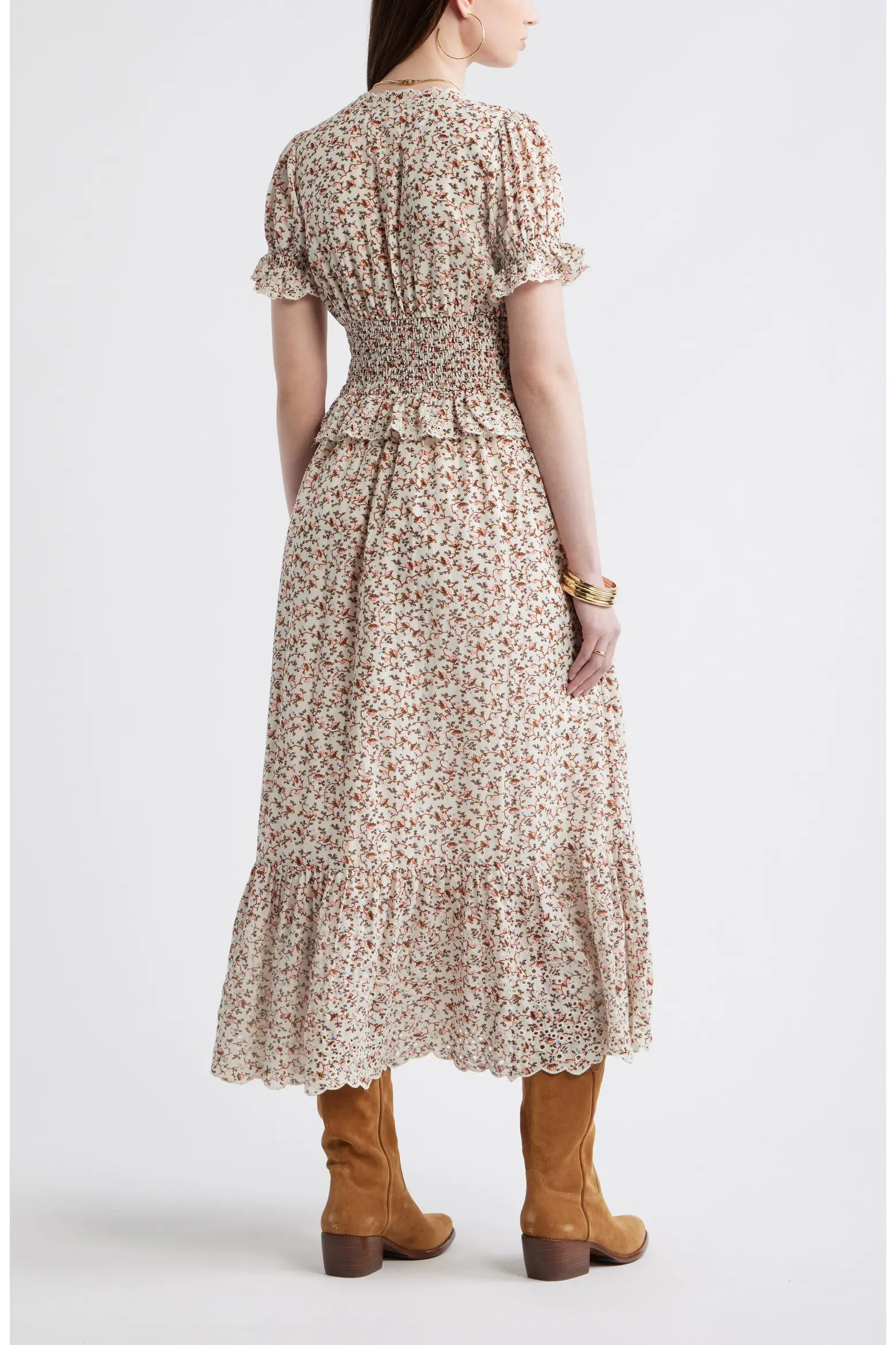 Cutwork Peplum Maxi Dress (Women) | Nordstrom | Nordstrom