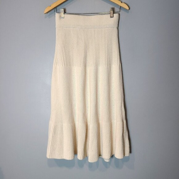 Anthropologie Stella & Jamie Sweater Maxi Skirt Womens Medium Ribbed Knit | Poshmark