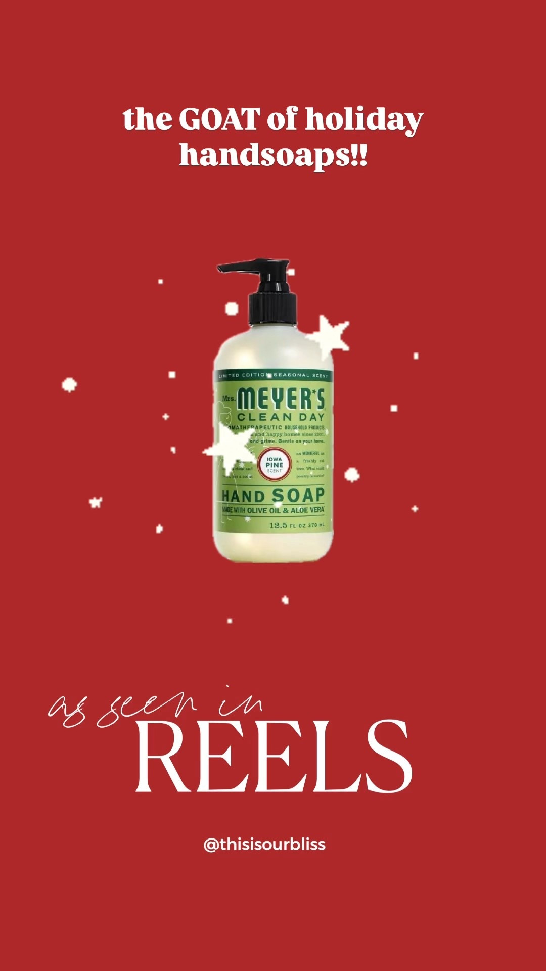 Holiday hostess gift idea!! 🎁

Cutest wreath & bow napkins!! ❤️ with the best holiday soap!

Part 3️⃣ // Anything But Wine Hostess Gift Series 🍾✨ (but make it practical + pretty!)
Because we’re showing up with something a little more intentional this season — festive, functional, and adorable wrapped up with a bow. 🎀

Here’s what I tucked inside this simple but elevated bundle:
	•	Acrylic napkin holder
	•	Holiday paper guest towels
	•	Mrs. Meyer’s Holiday hand soap
	•	Velvet ribbon, gift tag + tiny embellishments for that ✨extra✨ touch

Under $25 & a chic little countertop moment they’ll actually use — all season long!! 

Be sure to save & follow for more so you have an idea ready to go when those holiday invites start rolling in! 🎄💃🏻💫

#holidayparty #holidaygift #hostessgiftunder25
#hostessgifts #holidaygifting #anythingbutwine #giftchic #tistheseason #holidayhostess #thisisourbliss