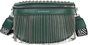 LABANCA Women Rivet Studded Zipper Pocket Shoulder Purse Faux Leather Waist Packs Rave Chest Bag ... | Amazon (US)