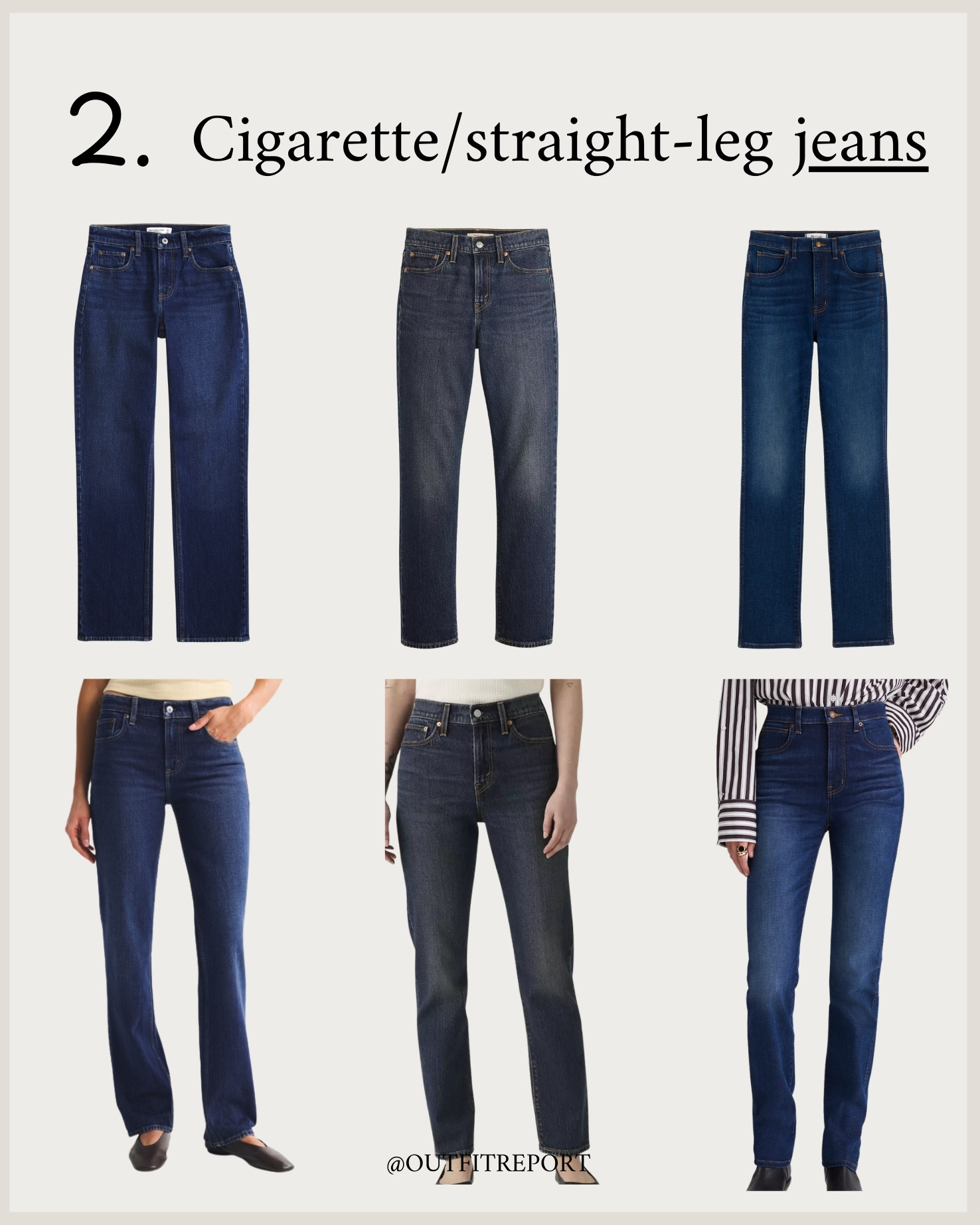 Cigarette straight leg jeans for spring summer 2026 

#LTKjeans #LTKstyletip #LTKspring