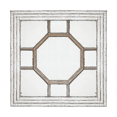 48"X48" Antique Style Decorative Square Wall Mirror With Mirrored Frame, Wall Decor For Living Room Entryway, Console Lean Against Wall | Wayfair North America