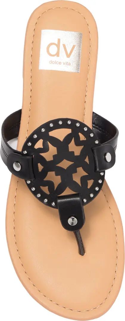 Gotie Laser Cut Studded Thong Sandal | Nordstrom Rack