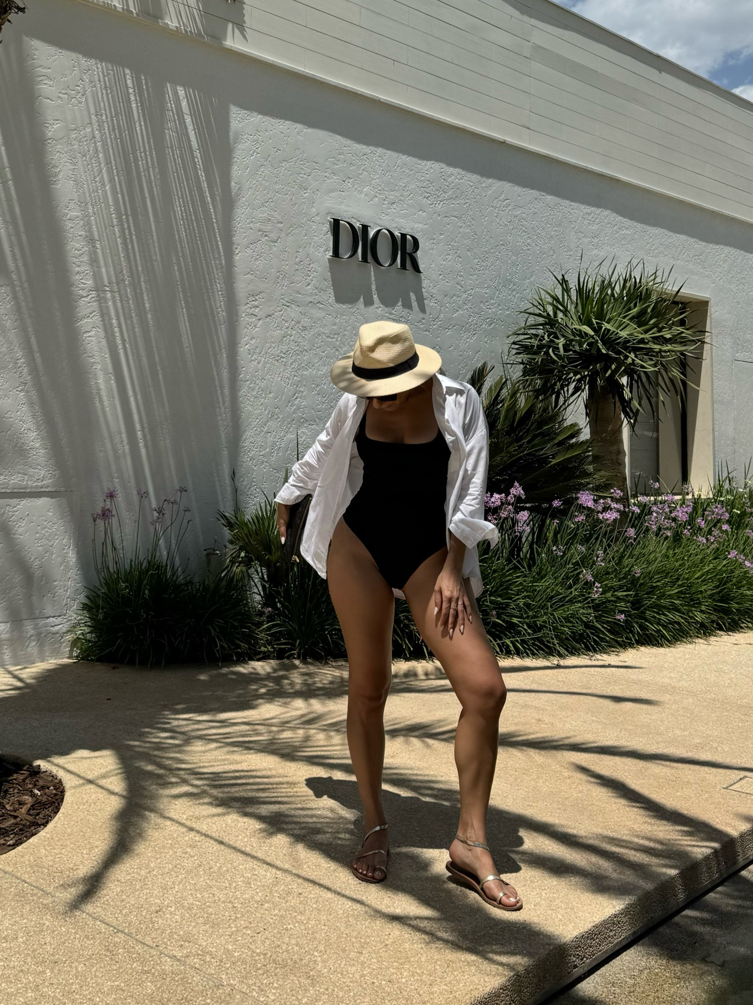 Holiday look - summer ☀️ 

#summer #holidaylook #holidayoutfit #swimwear #blackswimsuit #onepieceswimsuit #whiteshirt #hat #DiorRiviera 

#LTKTravel #LTKSeasonal #LTKSwim