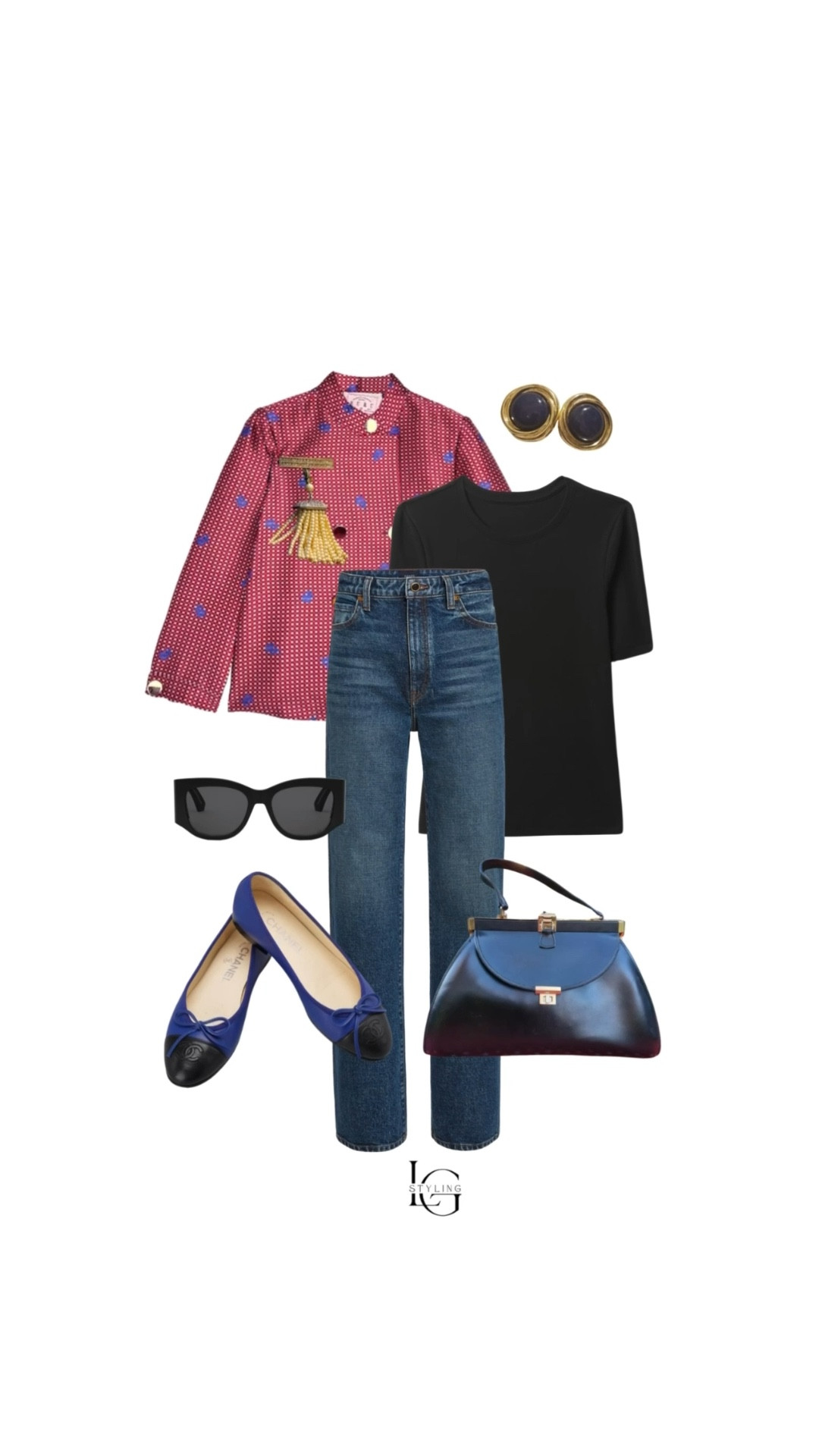 Today’s outfit is a great example of how one standout piece can transform everyday basics. I started with a classic black tee and straight-leg denim, then layered on this beautiful new patterned jacket from Shop Buru to bring color, structure, and personality to the look.

The blue and black ballet flats echo the tones in the jacket, while the structured top-handle bag and bold vintage earrings add a refined, editorial finish. This is one of my favorite styling formulas for clients: simple wardrobe staples + one statement layer + intentional accessories.

It’s an easy way to make your everyday outfits feel elevated without overthinking it.

Perfect for coffee meetings, running errands, casual workdays, or weekend outings.

#LTKStyle #LTKClassic #LTKDenim #LTKSpringStyle #LTKOutfitIdeas #ShopBuru #ClassicStyle #TimelessWardrobe #ElevatedBasics #PersonalStylist

#LTKgrwm #LTKootd