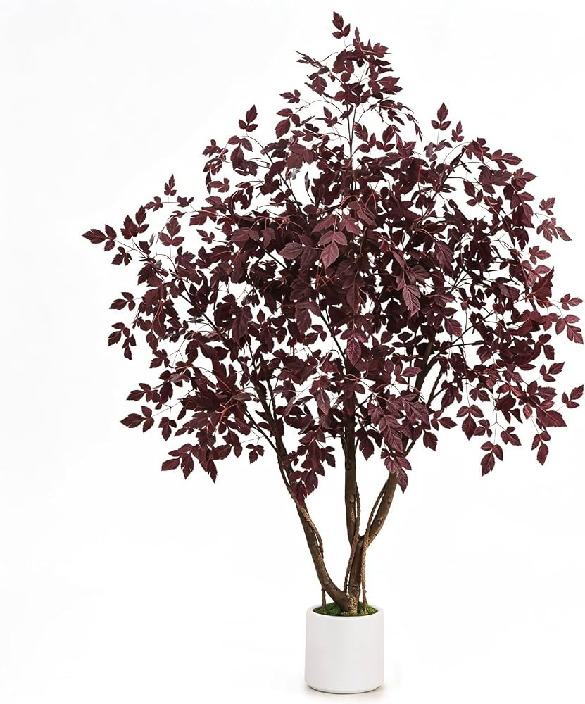 Caxchiling Artificial Fall Cimicifuga Tree 5FT, Indoor Outdoor Faux Tree | Amazon (US)