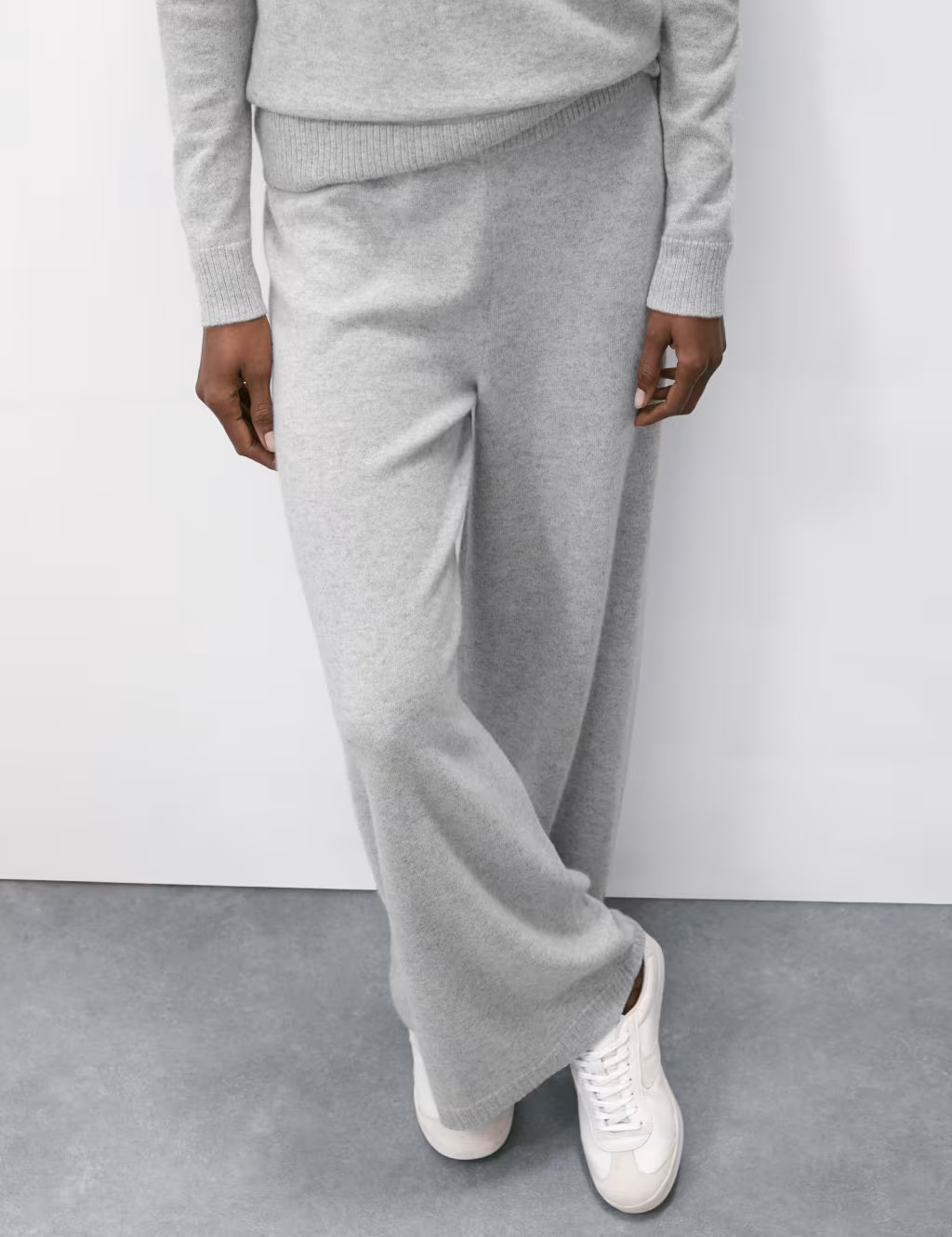 Pure Cashmere Wide Leg Trousers | Marks & Spencer (UK)