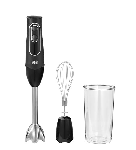 Braun MultiQuick 5 Hand Blender, w/Beaker and Whisk, 350W, Dual Speed | Amazon (US)