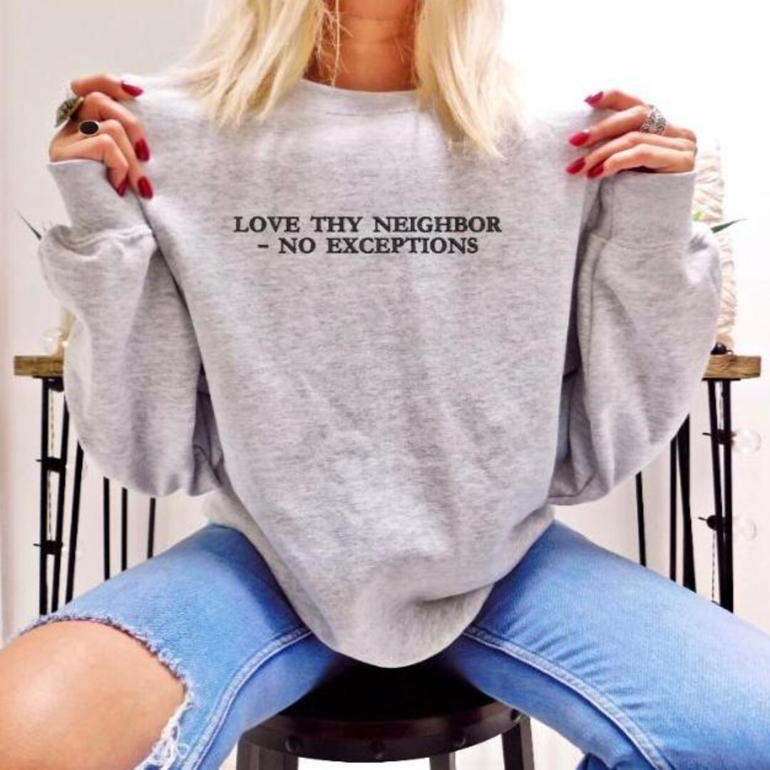 Love Thy Neighbor Embroidery Design - Etsy | Etsy (US)