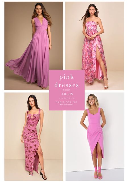 Pink dresses from Lulus. Select spring dresses on sale through 3/22. Use code spring24. Chance to save on spring and summer wedding guest dresses, midi dresses, cocktail dresses, pink formal dress, pink cocktail dress, maxi dresses, bridesmaid dresses and more! Follow us for more dress for wedding ideas, wedding outfit ideas, sale alerts and cute dresses under 100. 

#LTKsalealert #LTKwedding #LTKSeasonal