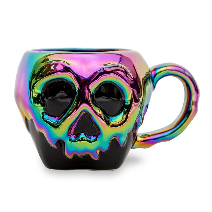 Disney Villains Evil Queen Poison Apple Iridescent Electroplated 3D Sculpted Ceramic Mug | Large ... | Amazon (US)