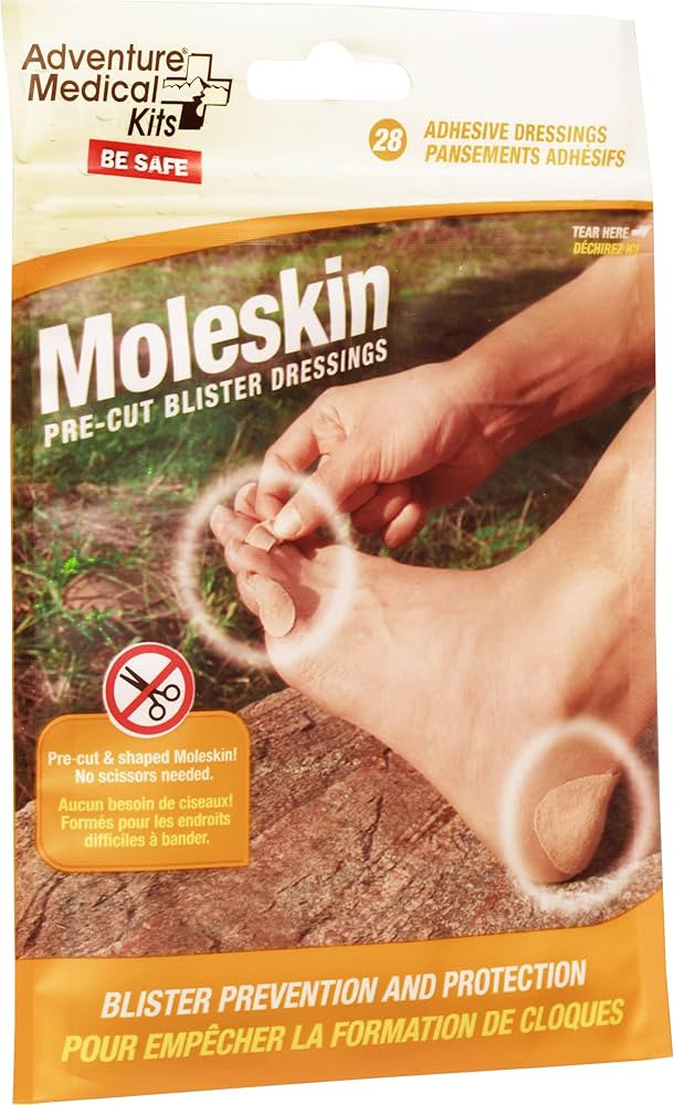 Adventure Medical Kits Pre-Cut and Shaped Moleskin Blister Dressing (28-Count) | Amazon (US)