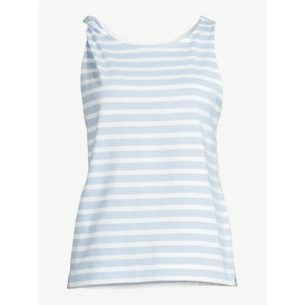 Free Assembly Women's Twist Shoulder Tank Top - Walmart.com | Walmart (US)