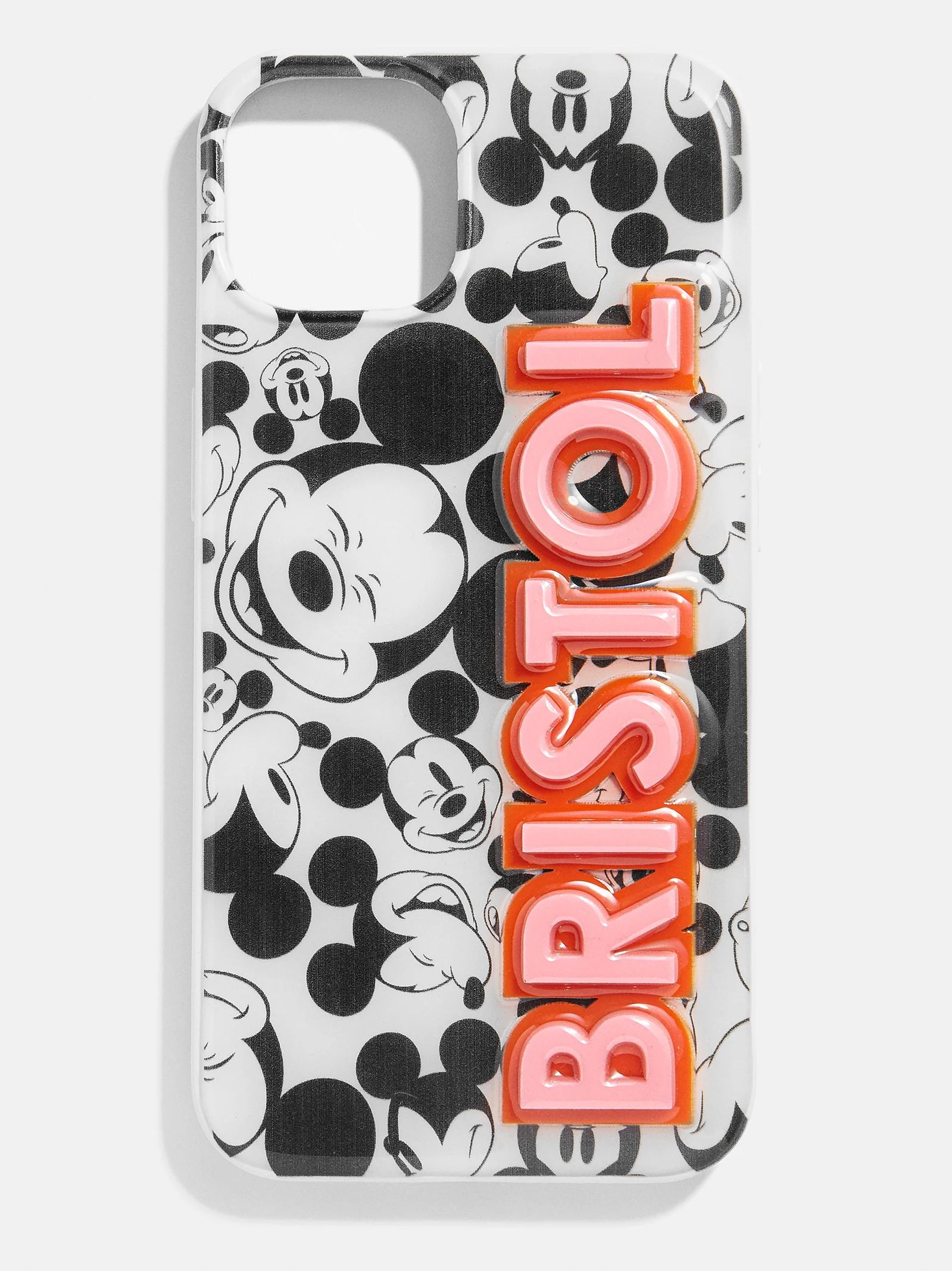 All Over Mickey Mouse Disney Custom iPhone Case - Red / Pink | BaubleBar (US)