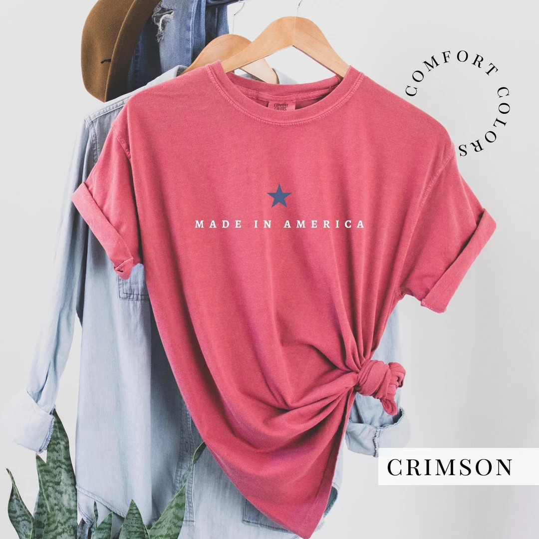 Made In America Shirt - Comfort Colors. 4th of July T-shirt. Team USA Memorial Day Tee. Stars & S... | Etsy (US)