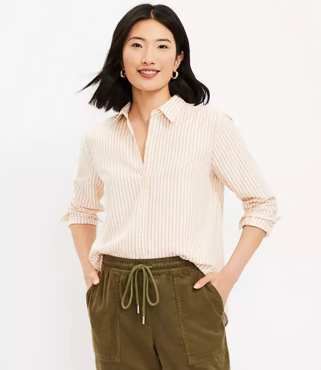 Striped Everyday Shirt | LOFT