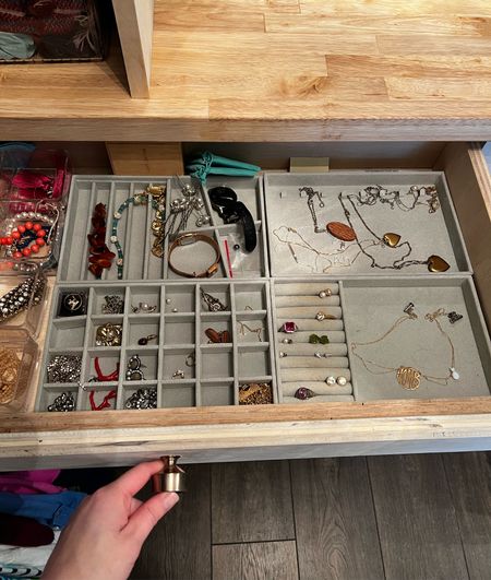 Jewelry storage drawer
Home organization, organization, jewelry, closet, closet organization 

#LTKhome #LTKFind #LTKunder50