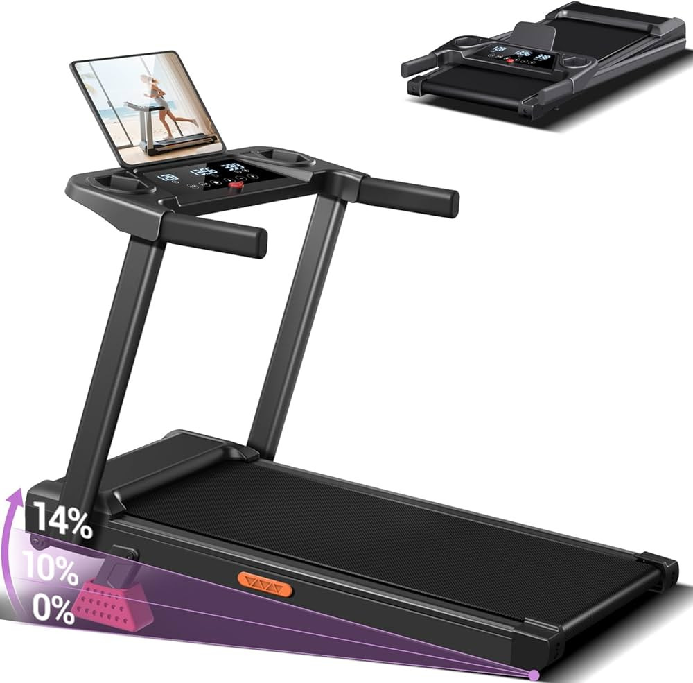 UMAY Fitness Treadmill with 20% Manual/Auto Incline, 42.5"×16.1" Extra-Wide Running Belt, 400LB ... | Amazon (US)